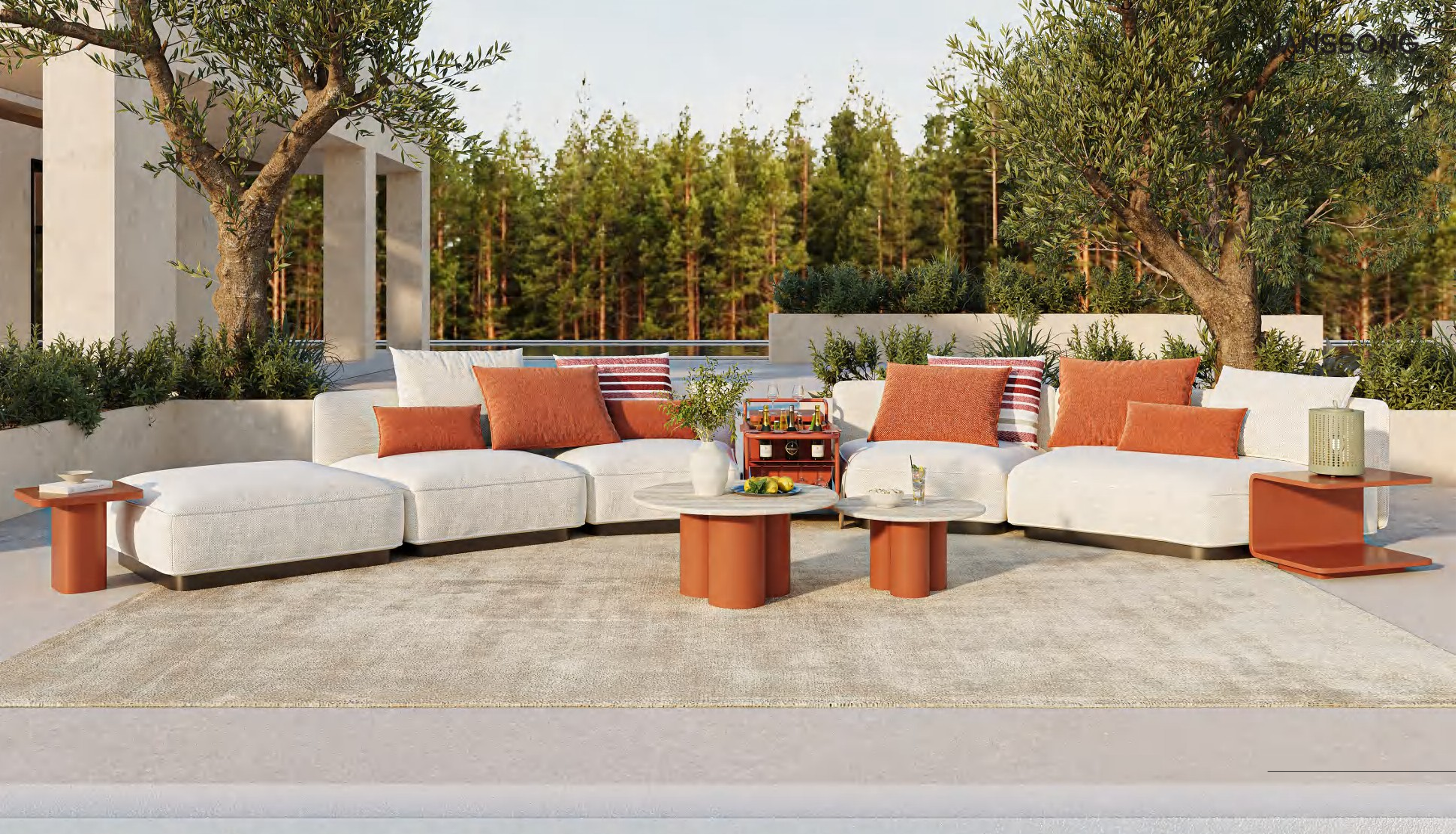 Tsectional sofa